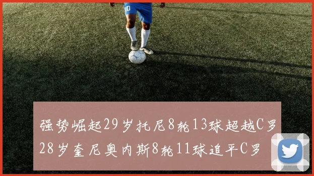 强势崛起29岁托尼8轮13球超越C罗28岁奎尼奥内斯8轮11球追平C罗